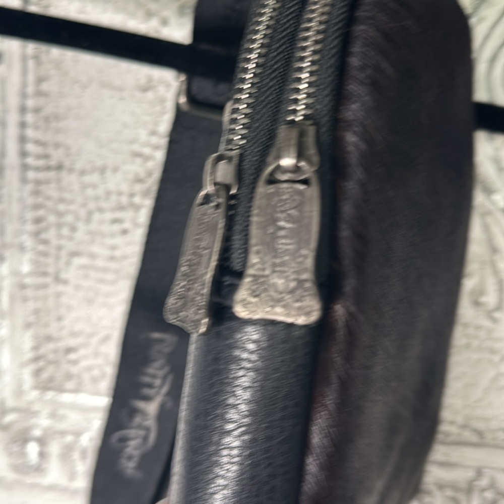 Trinity Black Belt Bag Leather hair on cowhide - Picture 5 of 9